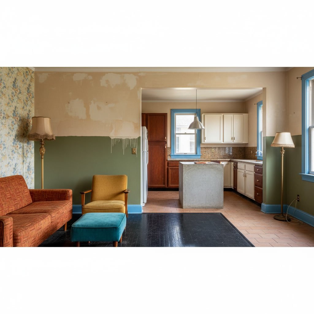 Consistent paint colors and finishes after coordinated remodeling project
