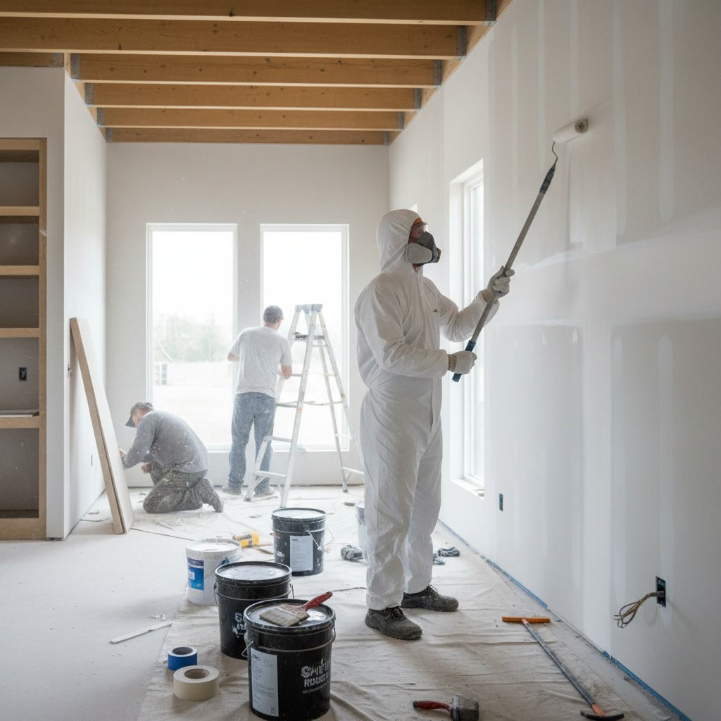 Completed new construction home interior ready for final walkthrough